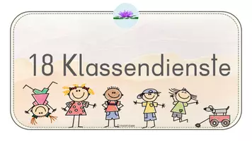 Vorschau - Bildkarten - Klassendienste - Deckblatt
