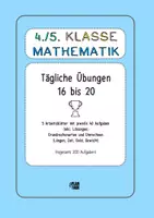 Vorschau - Arbeitsblätter - Tägliche Übungen 16 bis 20 (Grundrechenarten, Umrechnen) - Deckblatt