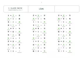 Vorschau - Arbeitsblätter - Klasse 3: Grundrechenarten (Zahlenraum bis 100) Level 2 mit Platzhaltern - Seite 2
