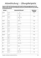 Vorschau - Arbeitsblätter - Atombindung Übungsblatt - Seite 2