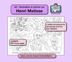 Aperçu - Fiches - ART: Coloriage sur Henri Matisse (PDF) - Page de couverture