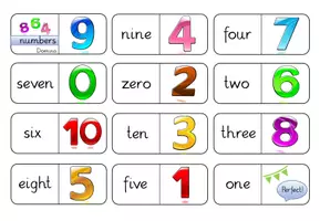 Vorschau - Spiele - Domino zum Thema "numbers" - Seite 1