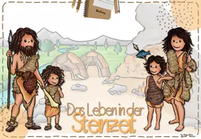 Vorschau - Arbeitsblätter - UR2 Spurensuche in Ur- und Frühgeschichte - 4., 5. und 8. Stunde: Lernheft - Das Leben in der Steinzeit (Basisversion) - Seite 1