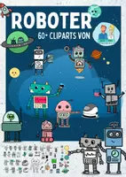 Vorschau - selbst erstellte Cliparts/Grafiken - Roboter - Cliparts für Arbeitsblätter - Deckblatt