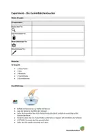 Vorschau - Arbeitsblätter - Experiment zum Thema Luft - Die Gummibärentaucher - Deckblatt