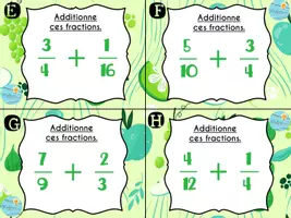 Aperçu - Feuilles d'exercices - CAT - Opérations sur les fractions - Page 2