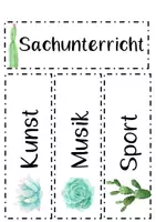 Vorschau - Poster - Klassenraum Deko Kaktus - Stundenplan - Seite 2