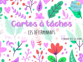 Aperçu - Feuilles d'exercices - CAT - Les déterminants - Page de couverture