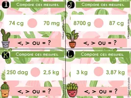 Aperçu - Feuilles d'exercices - CAT - Les mesures de masses - Page 3