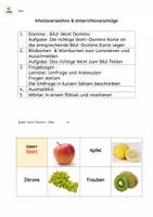Aperçu - Feuilles d'exercices - Allemand : Vocabulaire :- Fruits / Wortschatz-Training : Obst - Page 2