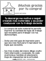 Vista previa - Hojas de trabajo - Figura oculta con códigos de color - Divisiones - página 1