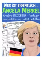 Vista previa - Unidades / Secuencias / Situaciones de Aprendizaje - Steckbrief Angela Merkel Deutsch / Geschichte / bilingualer Unterricht Alemán - Portada