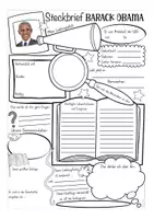 Vista previa - Hojas de trabajo - Steckbrief Barak Obama Deutsch / Geschichte / bilingualer Unterricht Alemán - página 2