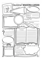 Vista previa - Unidades / Secuencias / Situaciones de Aprendizaje - Steckbrief Mahatma Gandhi Deutsch / Geschichte / bilingualer Unterricht Alemán - página 3
