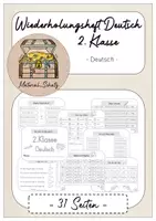 Vorschau - Arbeitsblätter - Wiederholungsheft 2. Klasse Deutsch - Deckblatt