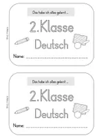 Vorschau - Arbeitsblätter - Wiederholungsheft 2. Klasse Deutsch - Seite 1