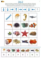 Aperçu - Apprentissages en autonomie - Livret d'enquête - Animaux Marins - Pour l'été - Niveau 1 - Page 3