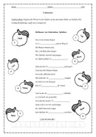 Vorschau - Arbeitsblätter - Lyrik im Herbst: Lückentext Gedicht Äpfellese - Seite 1