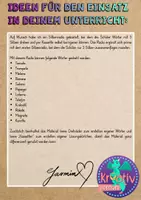 Vorschau - Mal- und Bastelvorlagen - Deutsch: Silbenradio mit 3 Silben - Lesen lernen - Seite 1