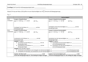 Vorschau - Arbeitsblätter - Bewegungsenergie - Übungsaufgaben mit Lösungen - Seite 3