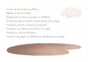 Vista previa - Unidades / Secuencias / Situaciones de Aprendizaje - El libro de los animales: lectura, escritura y lógica. - página 2