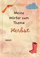 Aperçu - Feuilles d'exercices - Allemand : Cahier "L'automne" + Vocabulaire - Page 1