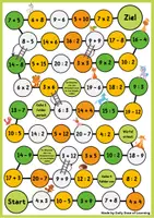 Vorschau - Stationenlernen - Rechenspiel - Spielerisch Rechnen lernen + BONUS-Spielfiguren - Seite 1