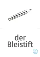 Vorschau - Bildkarten - Bildkarten Deutsch: In der Schule - Seite 1