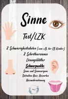 Vorschau - Fördermaterial/Inklusion - LZK/Test: Sinne, Sinnesorgane & Reizwahrnehmung - Deckblatt
