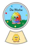 Vorschau - Arbeitsblätter - Legekreise "Die Woche mit dem Minimonster" - Seite 3