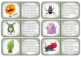 Vorschau - Spiele - Lesedomino Monster - Klasse 3/ Klasse 4 - Seite 2