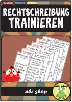 Vorschau - Arbeitsblätter - Rechtschreibung trainieren mit "Rechtschreibstreifen": v oder f, d oder t, i oder ie, b oder p, a oder ah, tz oder z, f oder ff, Dehnungs-h, Auslautverhärtung - Deckblatt