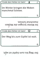 Vorschau - Stationenlernen - Finde die Fehler im Satz! Fehler entdecken und korrigieren - Seite 3