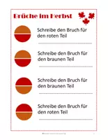 Vorschau - Arbeitsblätter - Brüche - Materialpaket - Hälfte / Viertel / Drittel - Seite 2
