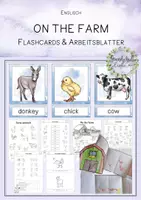 Vorschau - Stundenentwürfe - on the farm / farm animals - differenzierte Arbeitsblätter + Flashcards / Bildkarten - Deckblatt