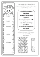 Vorschau - Arbeitsblätter - La chenille qui fait des trous (Arbeitsblätter und Bastelvorlagen) - Seite 1