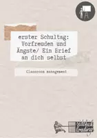 Vorschau - Arbeitsblätter - erster Schultag: Vorfreuden und Ängste & Ein Brief an dich selbst - Seite 1