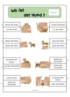Vorschau - Stationenlernen - DAZ Klammerkarten Präposition DIFFERENZIERT - Seite 2