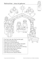 Vorschau - Mal- und Bastelvorlagen - Arbeitsblatt "Lies Mal Aufgabe" Weihnachten - Deckblatt
