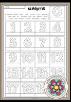 Vorschau - Arbeitsblätter - NUMBERS 1-20 - Picture Dictionary (Worksheet) - Deckblatt