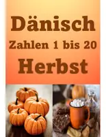 Vorschau - Poster - Dänisch A1 - Lernposter Herbst - Zahlen von 1 bis 20 - Deckblatt