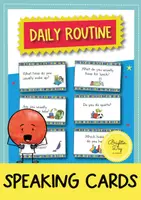 Vista previa - Tarjetas / Manipulativos - Daily Routine Speaking Cards; Tarjetas de conversación (Inglés) - Portada