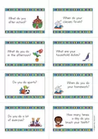 Vista previa - Tarjetas / Manipulativos - Daily Routine Speaking Cards; Tarjetas de conversación (Inglés) - página 3
