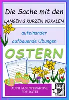 Vorschau - Arbeitsblätter - "Die Sache mit den langen und kurzen Vokalen" - Ostern - Deckblatt