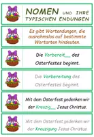 Vorschau - Stationenlernen - Ostern: Endungen der Nomen - Übungskarten - Seite 1