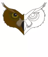 Vorschau - selbst erstellte Cliparts/Grafiken - Eulen Tier Motiv - Ein Vogel aus dem Wald - Deckblatt