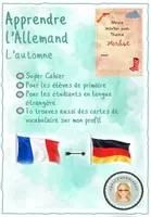 Aperçu - Feuilles d'exercices - Allemand : Cahier "L'automne" + Vocabulaire - Page de couverture