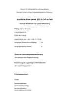 Vorschau - Stundenentwürfe - Schriftliche Unterrichtsplanung zum Thema "Wegbeschreibung" für die Klassen 3/4 - Seite 1