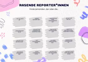 Vorschau - Spiele - Kennenlernspiel: Rasende Reporter*innen (Namen und Eigenschaften lernen) - Seite 1