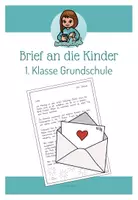 Vorschau - Lehrpläne/Lehrermaterial - Erster Brief an die Kinder - 1. Klasse - Briefvorlage - Deckblatt
